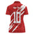 Custom Rugby Japan Women Polo Shirt The Champion Brave Blossoms Red Color - Wonder Print Shop