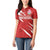 Custom Rugby Japan Women Polo Shirt The Champion Brave Blossoms Red Color - Wonder Print Shop
