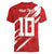 Custom Rugby Japan Women V-Neck T-Shirt The Champion Brave Blossoms Red Color - Wonder Print Shop