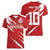 Custom Rugby Japan Women V-Neck T-Shirt The Champion Brave Blossoms Red Color - Wonder Print Shop