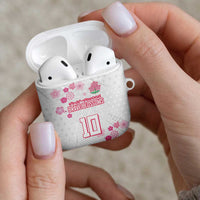 Custom Rugby Japan AirPods Case The Champion Brave Blossoms White Color - Wonder Print Shop