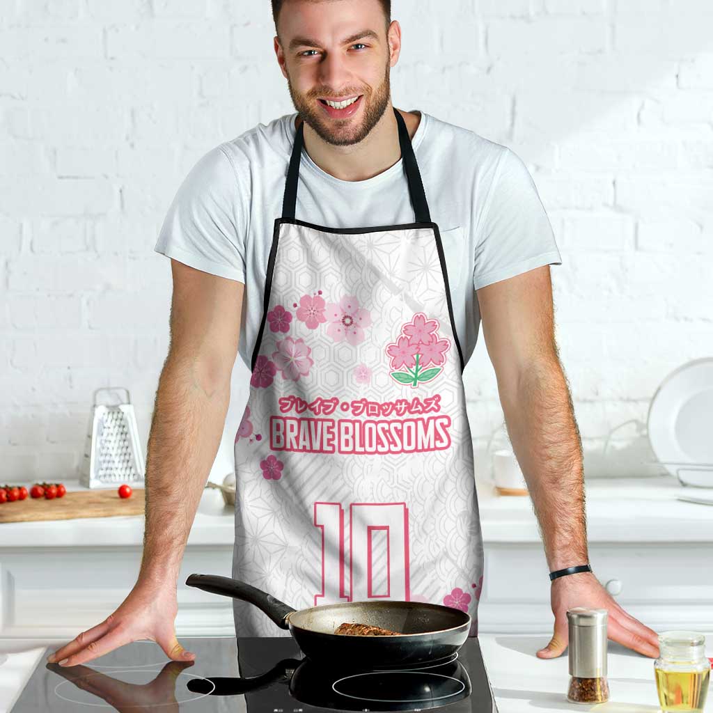 Custom Rugby Japan Apron The Champion Brave Blossoms White Color - Wonder Print Shop