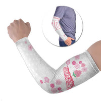Custom Rugby Japan Arm Sleeves The Champion Brave Blossoms White Color - Wonder Print Shop