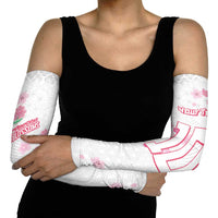 Custom Rugby Japan Arm Sleeves The Champion Brave Blossoms White Color - Wonder Print Shop