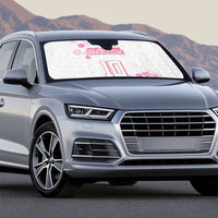 Custom Rugby Japan Auto Sun Shade The Champion Brave Blossoms White Color - Wonder Print Shop