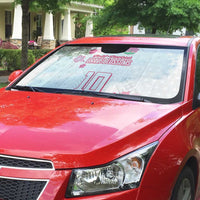 Custom Rugby Japan Auto Sun Shade The Champion Brave Blossoms White Color - Wonder Print Shop