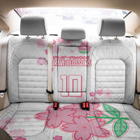 Custom Rugby Japan Back Car Seat Cover The Champion Brave Blossoms White Color - Wonder Print Shop
