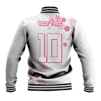 Custom Rugby Japan Baseball Jacket The Champion Brave Blossoms White Color - Wonder Print Shop