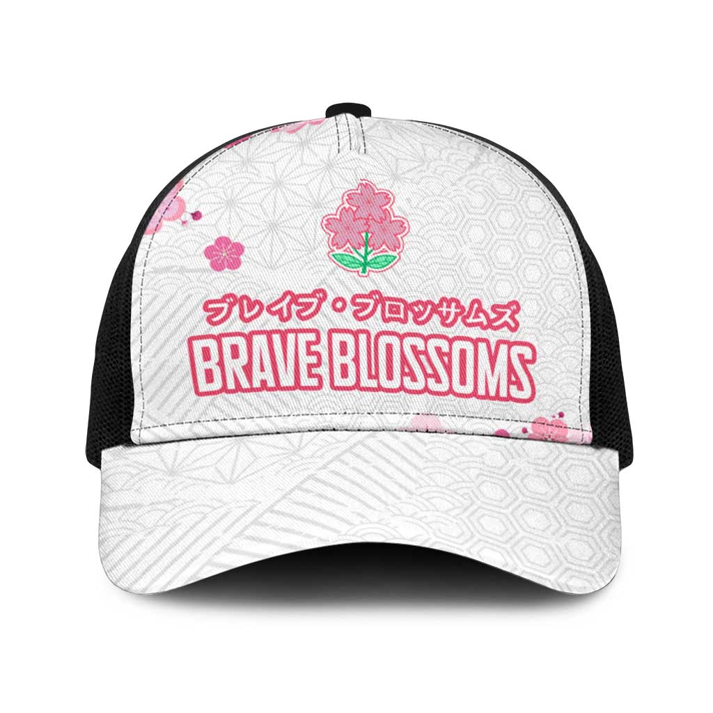 Rugby Japan Baseball Net Cap The Champion Brave Blossoms White Color - Wonder Print Shop