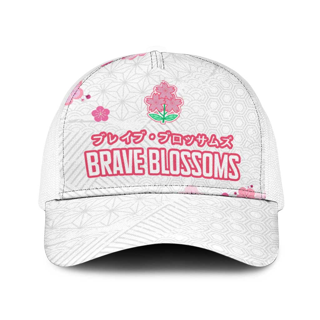 Rugby Japan Baseball Net Cap The Champion Brave Blossoms White Color - Wonder Print Shop