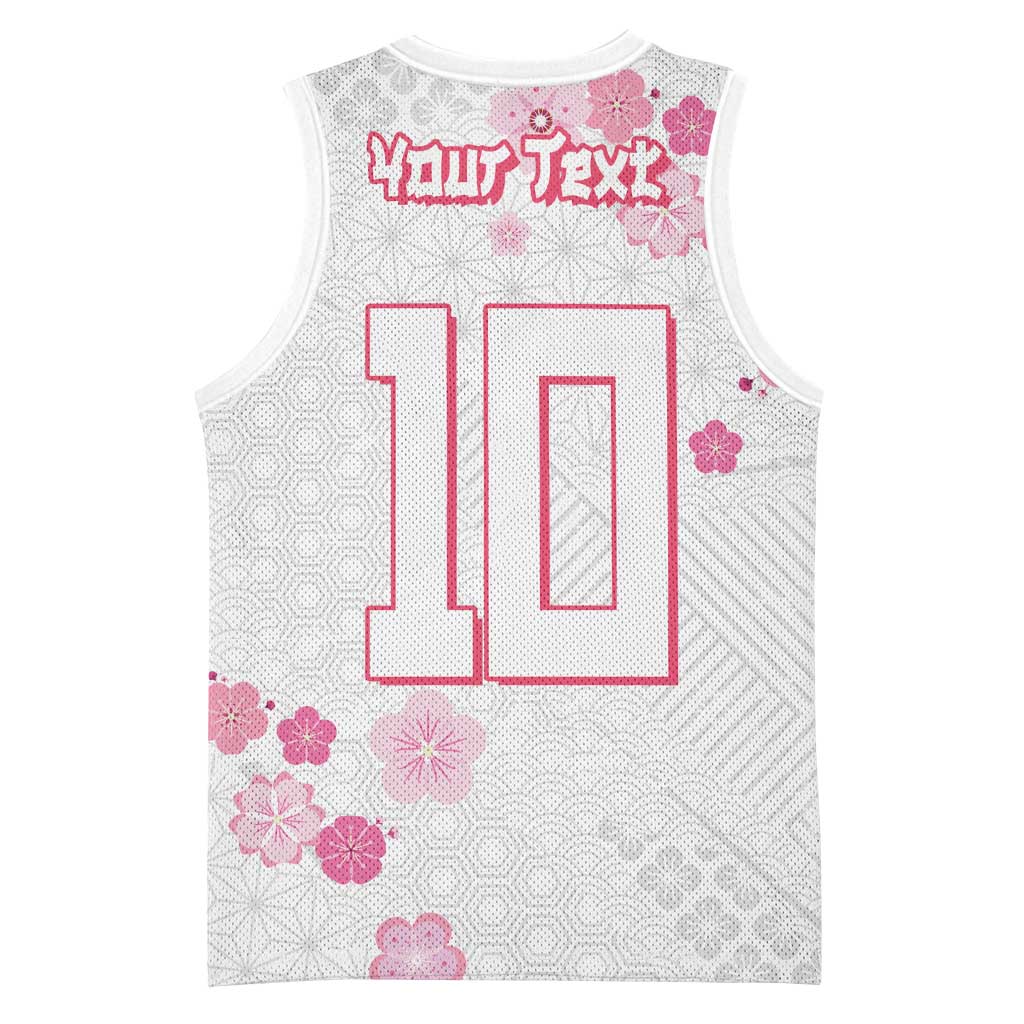 Custom Rugby Japan Basketball Jersey The Champion Brave Blossoms White Color - Wonder Print Shop