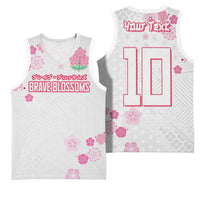 Custom Rugby Japan Basketball Jersey The Champion Brave Blossoms White Color - Wonder Print Shop