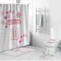 Custom Rugby Japan Bathroom Set The Champion Brave Blossoms White Color - Wonder Print Shop