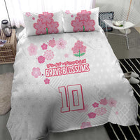 Custom Rugby Japan Bedding Set The Champion Brave Blossoms White Color - Wonder Print Shop