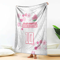 Custom Rugby Japan Blanket The Champion Brave Blossoms White Color - Wonder Print Shop