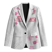 Custom Rugby Japan Blazer The Champion Brave Blossoms White Color - Wonder Print Shop