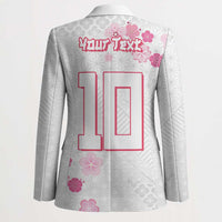 Custom Rugby Japan Blazer The Champion Brave Blossoms White Color - Wonder Print Shop