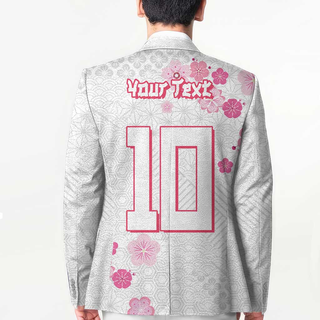 Custom Rugby Japan Blazer The Champion Brave Blossoms White Color - Wonder Print Shop