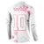 Custom Rugby Japan Button Sweatshirt The Champion Brave Blossoms White Color - Wonder Print Shop