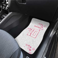 Custom Rugby Japan Car Mats The Champion Brave Blossoms White Color - Wonder Print Shop