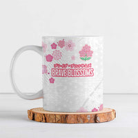 Custom Rugby Japan Ceramic Mug The Champion Brave Blossoms White Color - Wonder Print Shop