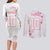 Custom Rugby Japan Couples Matching Long Sleeve Bodycon Dress and Long Sleeve Button Shirt The Champion Brave Blossoms White Color - Wonder Print Shop