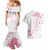 Custom Rugby Japan Couples Matching Mermaid Dress and Hawaiian Shirt The Champion Brave Blossoms White Color - Wonder Print Shop