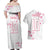 Custom Rugby Japan Couples Matching Off Shoulder Maxi Dress and Hawaiian Shirt The Champion Brave Blossoms White Color - Wonder Print Shop
