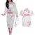 Custom Rugby Japan Couples Matching Off The Shoulder Long Sleeve Dress and Hawaiian Shirt The Champion Brave Blossoms White Color - Wonder Print Shop