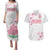 Custom Rugby Japan Couples Matching Puletasi and Hawaiian Shirt The Champion Brave Blossoms White Color - Wonder Print Shop