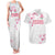 Custom Rugby Japan Couples Matching Tank Maxi Dress and Hawaiian Shirt The Champion Brave Blossoms White Color - Wonder Print Shop