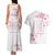 Custom Rugby Japan Couples Matching Tank Maxi Dress and Hawaiian Shirt The Champion Brave Blossoms White Color - Wonder Print Shop
