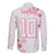 Custom Rugby Japan Family Matching Long Sleeve Bodycon Dress and Hawaiian Shirt The Champion Brave Blossoms White Color - Wonder Print Shop