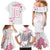 Custom Rugby Japan Family Matching Mermaid Dress and Hawaiian Shirt The Champion Brave Blossoms White Color - Wonder Print Shop