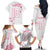 Custom Rugby Japan Family Matching Off The Shoulder Long Sleeve Dress and Hawaiian Shirt The Champion Brave Blossoms White Color - Wonder Print Shop