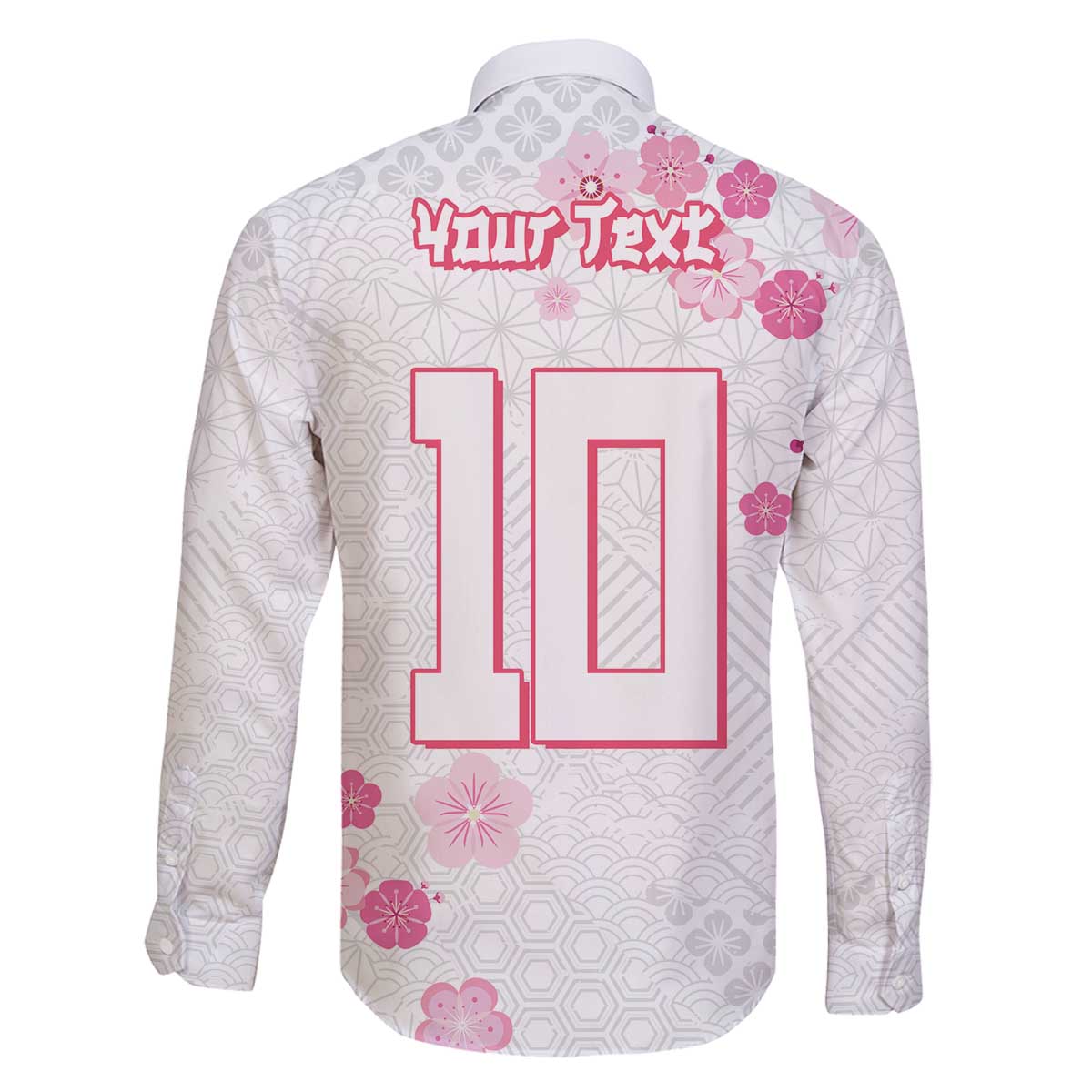 Custom Rugby Japan Family Matching Off The Shoulder Long Sleeve Dress and Hawaiian Shirt The Champion Brave Blossoms White Color - Wonder Print Shop