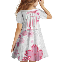 Custom Rugby Japan Family Matching Off Shoulder Maxi Dress and Hawaiian Shirt The Champion Brave Blossoms White Color - Wonder Print Shop