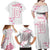 Custom Rugby Japan Family Matching Off Shoulder Maxi Dress and Hawaiian Shirt The Champion Brave Blossoms White Color - Wonder Print Shop