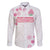 Custom Rugby Japan Family Matching Off Shoulder Maxi Dress and Hawaiian Shirt The Champion Brave Blossoms White Color - Wonder Print Shop