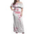 Custom Rugby Japan Family Matching Off Shoulder Maxi Dress and Hawaiian Shirt The Champion Brave Blossoms White Color - Wonder Print Shop