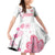 Custom Rugby Japan Family Matching Off Shoulder Short Dress and Hawaiian Shirt The Champion Brave Blossoms White Color - Wonder Print Shop