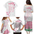 Custom Rugby Japan Family Matching Puletasi and Hawaiian Shirt The Champion Brave Blossoms White Color - Wonder Print Shop
