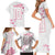 Custom Rugby Japan Family Matching Short Sleeve Bodycon Dress and Hawaiian Shirt The Champion Brave Blossoms White Color - Wonder Print Shop
