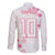 Custom Rugby Japan Family Matching Short Sleeve Bodycon Dress and Hawaiian Shirt The Champion Brave Blossoms White Color - Wonder Print Shop
