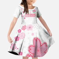 Custom Rugby Japan Family Matching Summer Maxi Dress and Hawaiian Shirt The Champion Brave Blossoms White Color - Wonder Print Shop