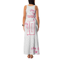 Custom Rugby Japan Family Matching Tank Maxi Dress and Hawaiian Shirt The Champion Brave Blossoms White Color - Wonder Print Shop