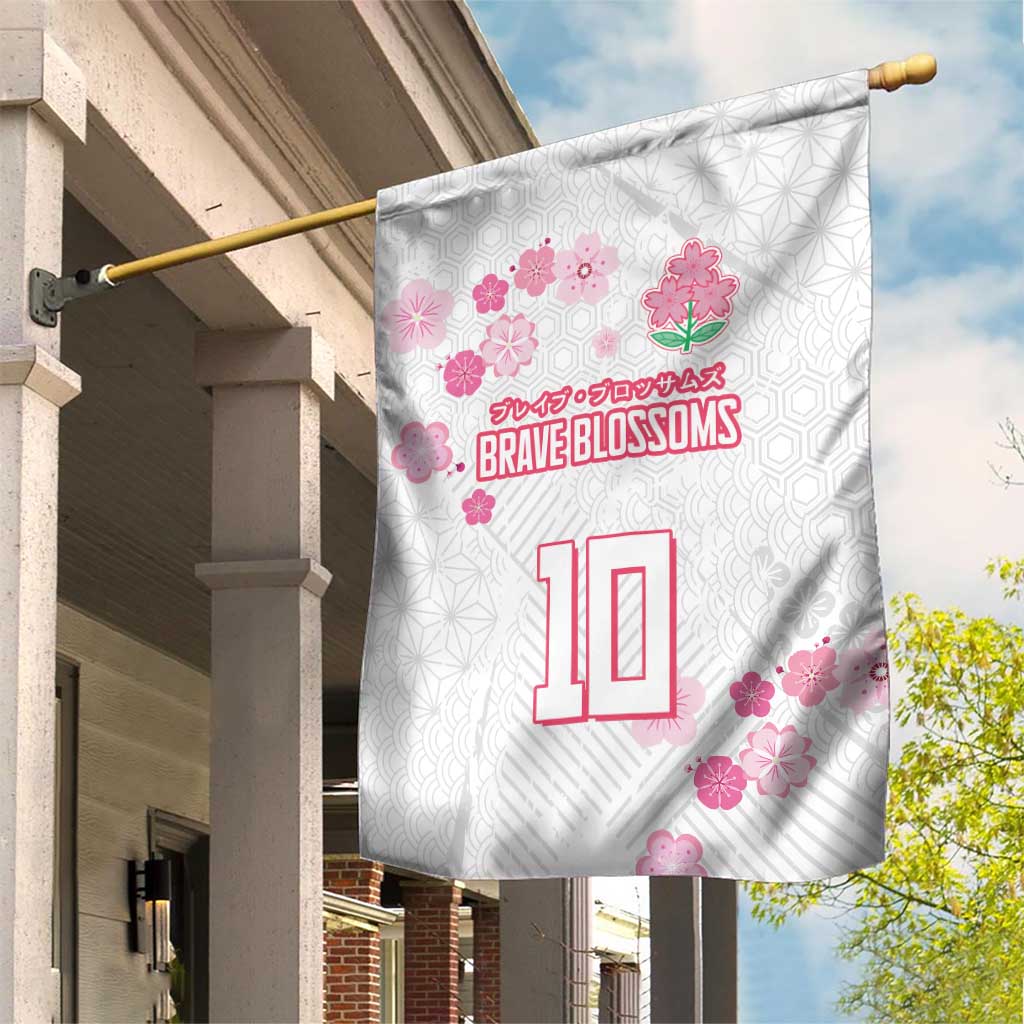 Custom Rugby Japan Garden Flag The Champion Brave Blossoms White Color - Wonder Print Shop