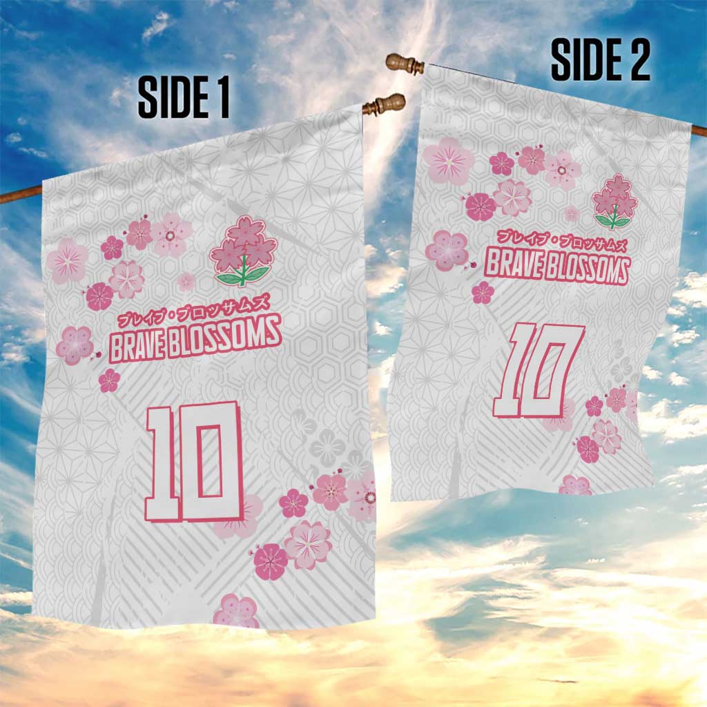 Custom Rugby Japan Garden Flag The Champion Brave Blossoms White Color - Wonder Print Shop