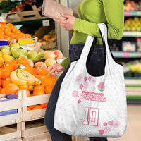 Custom Rugby Japan Grocery Bag The Champion Brave Blossoms White Color - Wonder Print Shop