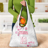 Custom Rugby Japan Grocery Bag The Champion Brave Blossoms White Color - Wonder Print Shop